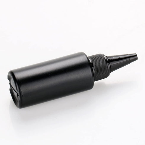 NANSHINE 10pcs 60ml Black Plastic Squeeze Dispensing Bottles for DIY Crafts, Glue, Liquids
