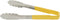 Vollrath DC249 Yellow Utility Grip Kool Touch Tong, 241 mm