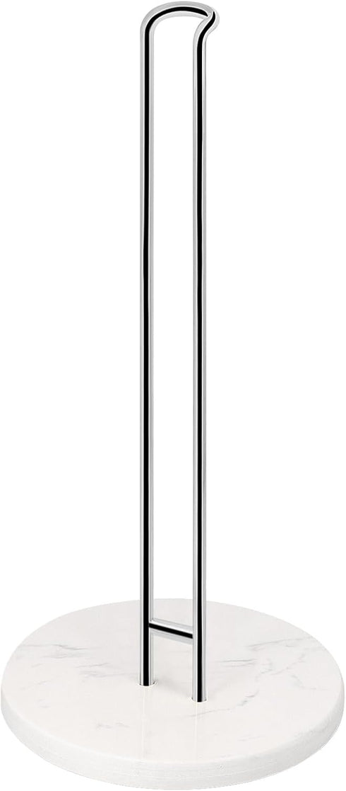 NearMoon Paper Towel Holder Countertop, Sturdy Metal Dispenser with Marble Base for Standard or Jumbo-Sized Towels.