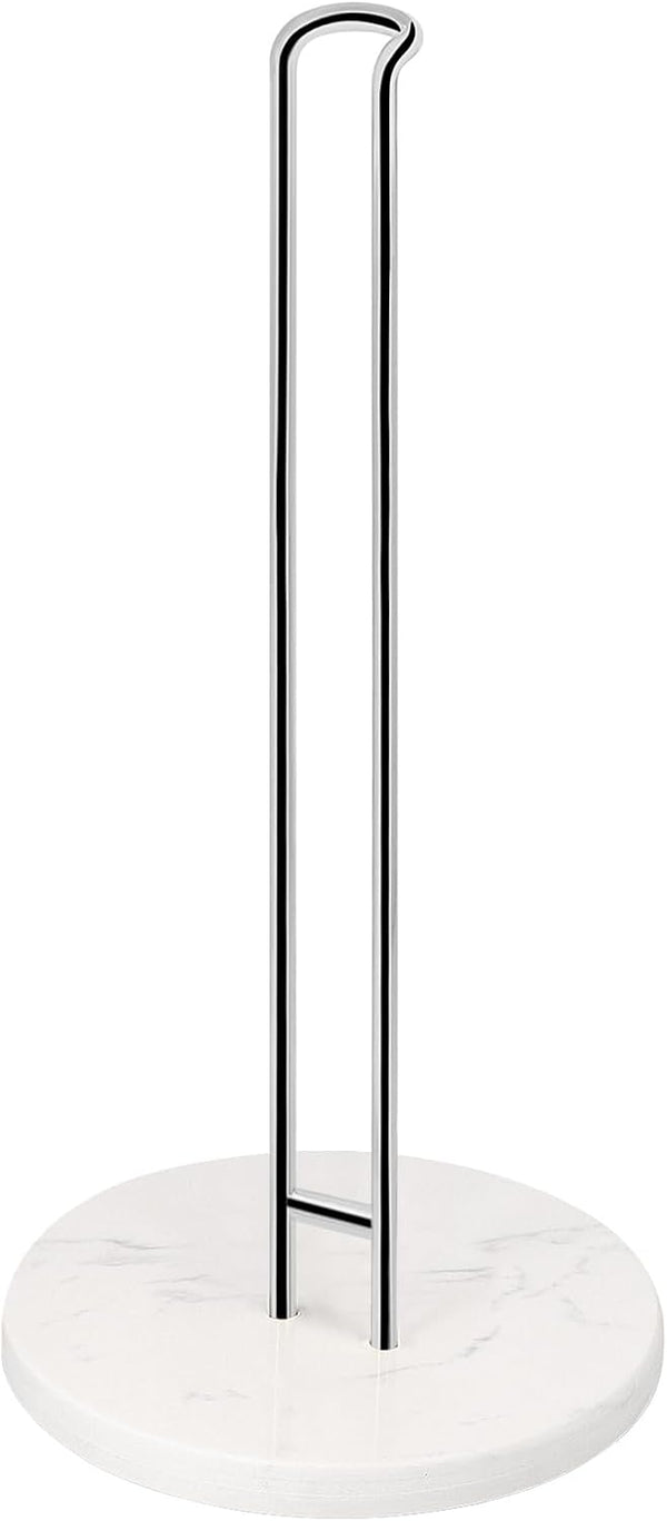 NearMoon Paper Towel Holder Countertop, Sturdy Metal Dispenser with Marble Base for Standard or Jumbo-Sized Towels.