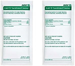 Kay 5 Sanitizer/Cleaner for Soda Fountain Machine, Coke, Bunn, Granita Cleanser (Pack of