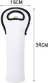 Sublimation Blanks Insulated Wine Bag, Portable Neoprene Wine Tote Holders, 2 Pack for Wine/Beer/Cans/Water