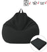 KODENG 100x120cm) Large Small Lazy Sofas Cover Chairs Without Filler Linen Cloth Lounger Seat Bean Bag Pouf Puff Couch