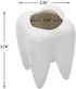 YOFIT Modern Style Teeth Pots Ceramic Flower Pot for Dental Gifts, White Succulent Cactus Planter, Set of 4