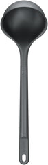 Zyliss Silicone Soup Ladle - Sustainable Wheatstraw/Nylon Ladles for Cooking, 12.5" x 3.7", Beluga Grey