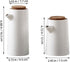 Set, Set 2 DOITOOL Oil and Vinegar Dispenser Bottle White Ceramic Olive Oil or Soy Sauce Dispenser for Kitchen