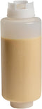 Restaurantware 32oz. FIFO Inverted Plastic Squeeze Bottle with Refill and Dispensing Lids, Perfect for Restaurants