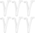 Ymiko Pool Pole Butterfly V Clip, 6PCS Plastic Clips for Pool Leaf Rake Skimmer Vacuum Head, Perfect for Brushes