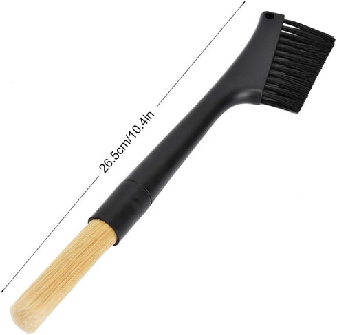 Coffee Cleaning Brush, Coffee Machine Cleaning Brush, Espresso Grinder Brush Dusting Coffee Grinder Brush 2 Head Coffee Brush Cleaner Accessories Bean Grain Coffee Barista Tool Home Kitchen by HERCHR