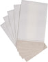 Packs 12 Caspari Linen Border Paper Linen Guest Towel Napkins in Natural, Two