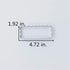 LILIAO Scalloped Edge Rectangle Cookie Cutter, 4.7 x 1.9 Inch Stainless Steel