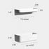 2 Styles Adhesive Plastic Floating Shelves Stick on Wall Mounted Shower Organizer Caddy for Bathroom Kitchen Cabinet