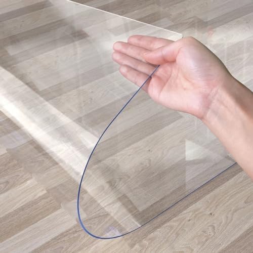 Clear Plastic Protector, Square Bedside Table Covers, End Side Table Pad, Coffee