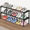 SAN HE Long Shoe Rack-Shoe Organizer 2 Tier Shoe Rack for Closet