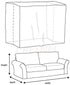 STARTWO Heavy Duty Plastic Couch Cover Bag, Water Resistant Clear Sofa Slipover for Moving and Long Term Storage