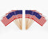 CYPS 100 Pcs USA American Flag Toothpick Flags, Small Mini Stick Cupcake Toppers, 4th of July, Veterans Day Party