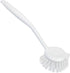 Lola Products Dish Brush w/Scraper, Durable Fiber Non-Scratch Bristles, 1 Pack for Caked-on Messes