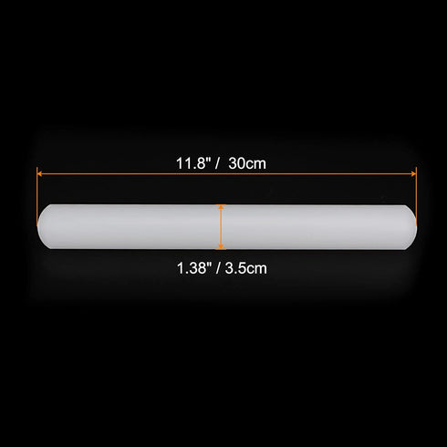 12 Inch 1.38 Inch HARFINGTON Fondant Rolling Pin x PP Plastic Non-Stick Fondant Roller Dough Roller Kitchen Decorating