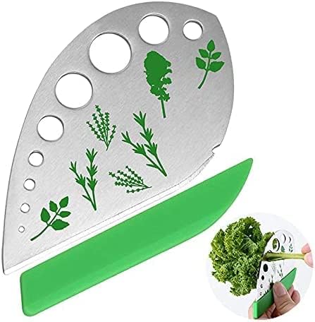 9 2 Destemmer, Trimmer, Herb Stripper Holes, Pcs Herbs Stainless Steel Kitchen Gadgets, Vegetable Leaf Stripping Tool