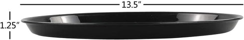 Cand Plastic Round Serving Trays, 3 Pack