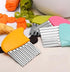 Crinkle-Cutter for Veggies-Salad, 2Pcs Stainless-Steel-Blade Wavy Chopper Knife