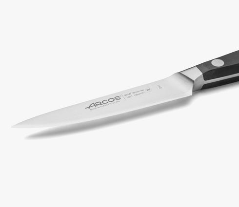 Arcos 4 Inch 100mm Forged Paring Knife Stainless Steel. Sharp Kitchen Knife for Peeling Fruits and Vegetables.