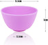 BILLIOTEAM 10 PCS Multi Colorful Silicone Mixing Bowls, Reusable Prep and Serve Bowls for Skincare, DIY Craft