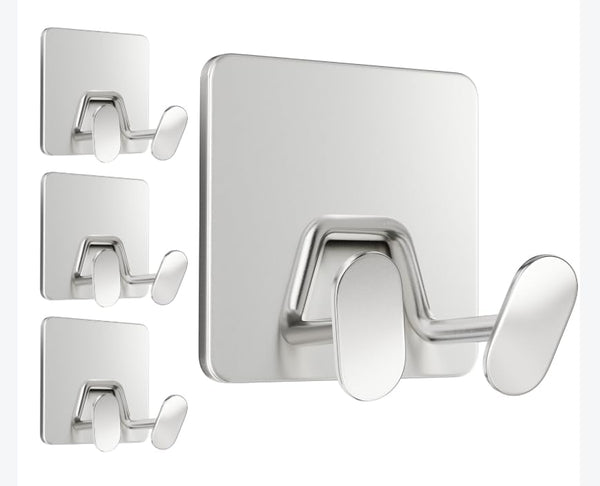 susswiff Adhesive Shower Hooks for Inside - Extra Sticky Stainless, Razor Holder Shower