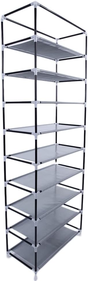 Generic 63" 10-Floor Closet, The Large Shoe Rack Large with dust Cover Shoe Rack with Covers on The Non-Woven Shoe