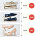 Pack 12 3-Level of Pcs Shoe Slot Organise Storage Adjustable Height Shoe Organiser- Non-Slip Space Saver Shoe Holder