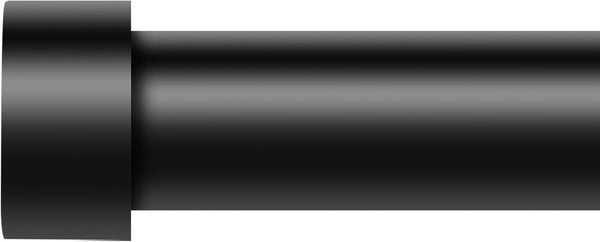 Black 1'' Diameter Curtain Rods for Windows 48 to 84 Inch, Modern Adjustable Heavy Duty Drapery Rod