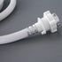 6.6FT 2-Meter Washing Machine Water Supply Pipe Extension, Fully Automatic Drum Inlet Hose with Steel Head