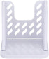 Adjustable Toast Slicer/Cutting Guide - Plastic Bread Slicer for Homemade Bread, Foldable Kitchen Baking Tool (White)