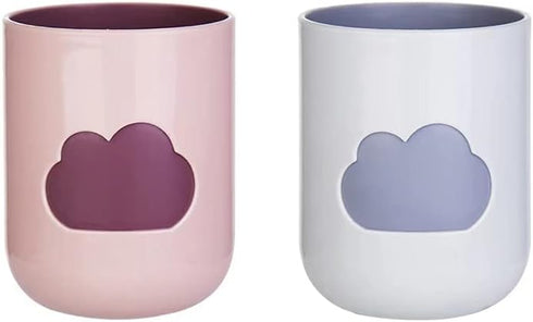 Simple Cloud Mouthwash Cup - Creative Cute Couple Mouthwash Cup (Light Pink