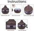 Portable Mini Humidifier for Bedroom, 300ML Ultra Quiet Cool Mist Air Diffuser with 7 Colors Night Light, USB Charging