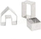 MEMOVAN Mini Gingerbread House Cookie Cutter Kit - 3pcs Christmas Cookie Cutters for Holiday DIY Baking