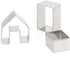 MEMOVAN Mini Gingerbread House Cookie Cutter Kit - 3pcs Christmas Cookie Cutters for Holiday DIY Baking