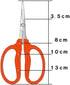Chikamasa B-500SL Stainless Steel Grape Care Shears, L-Shaped