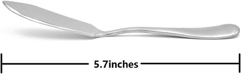 ERCRYSTO Set 4, Stainless Steel Butter Knife, of Butter Spreader, Breakfast Spreads,Cheese and Condiments