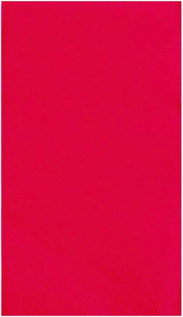 Ruby Red Solid Guest Towels - Pack Of 20 - Absorbent Paper