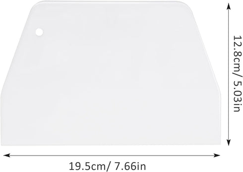 YARNOW Bench Scraper, 2 PCS Plastic Dough Scrapers, Food-Grade Bench Scrapers for Baking