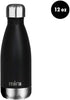 MIRA 12 oz Insulated Water Bottle - Slim Stainless Steel Cola Shape Thermos - Double Wall Hot & Cold Flask (Black)