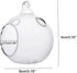 12 Pcs 3.15"/8cm Hanging Candle Holder Glass Globes for Candles, Air Plant Holders, Home Wedding Decoration