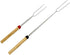 Nexgrill Extendable Grill Fork Roasting Stick, 2-Pack, Dual Fork for BBQs, Tailgating, Camping, Outdoor Cooking,