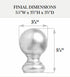 Kirsch Wood Trends Classics Ball Finial for 2" Pole (Unfinished, MPN# 5508EG091)