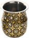 Kalash Minakari Lota Pooja Pot, Antique Golden Steel Vessel for Worship and Decoration
