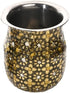 Kalash Minakari Lota Pooja Pot, Antique Golden Steel Vessel for Worship and Decoration