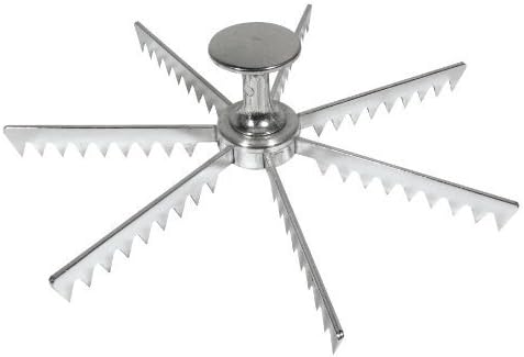 Royal Industries Cast Aluminum Pie Marker, 7 Cut, Silver, Commercial Grade