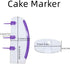 QIANG 2 Pcs Cake Measuring Marker, Draw Balance Ruler for Cake Decoration Line and Edge Decorating Tools