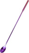 uxcell Long Handle Stainless Steel Mixing Spoon, Purple Bartender Cocktail Stirring Spoon, 300mm/11.81" Bar Spoon
